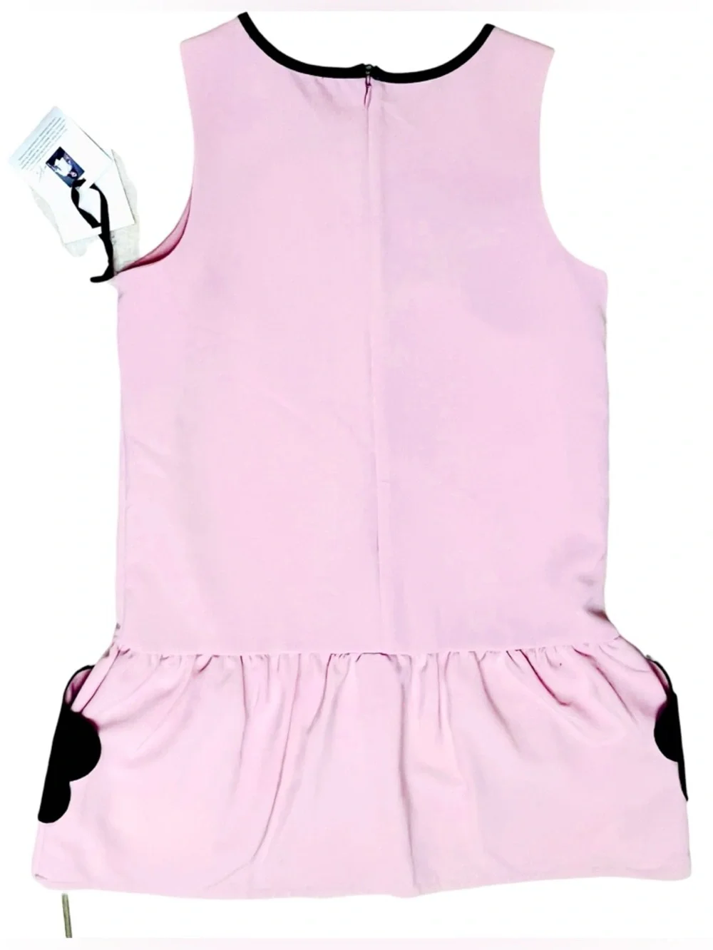 Victoria Beckham x Target Dress Dusty Pink Black/Floral/Pockets Ruffle Sz XL NEW